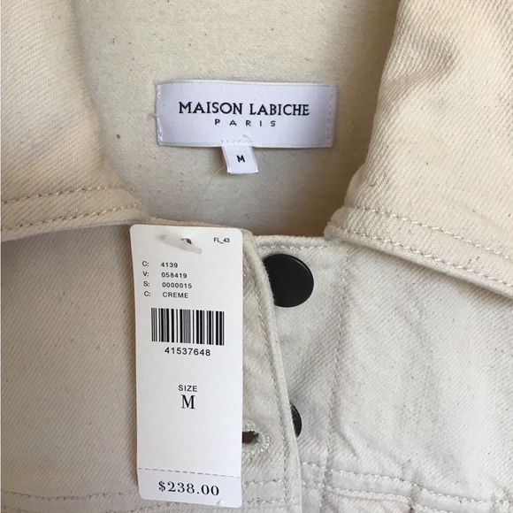 New Anthropologie Embroidered Heart denim jacket - Picture 8 of 9